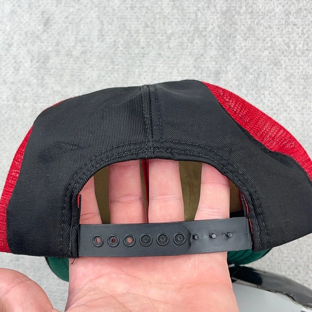 Vintage Westmoreland Coal Mine Trucker Hat Cap  Red Black 80s USA Patch Hampton